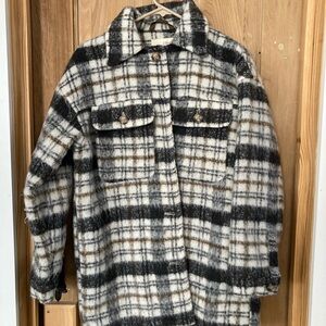 Universal Thread Plaid Wool-Blend Jacket